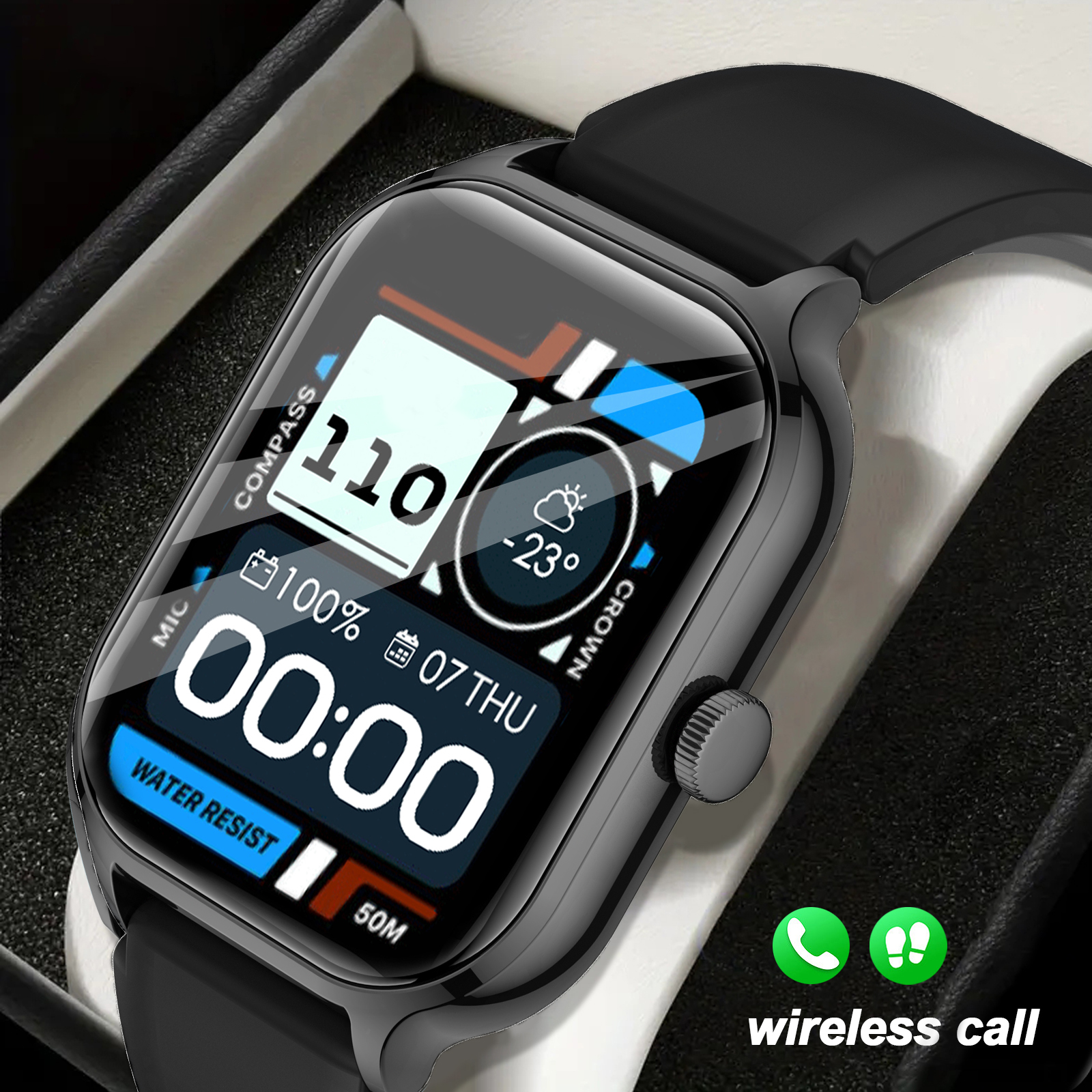 Smartwatch Iphone Watches For Women - Smart watch, wireless calling /dial, multi