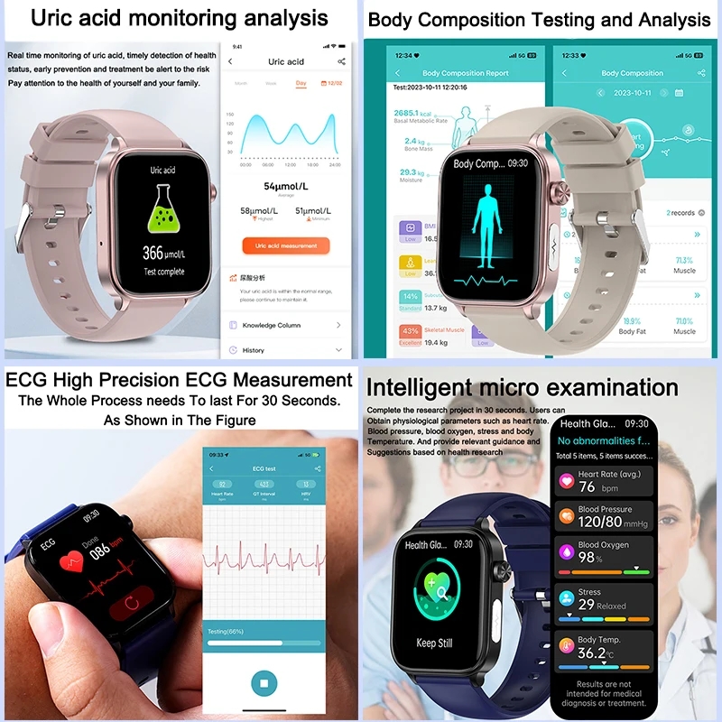 2025 New For XIAOM1 ECG+PPG Bl - Smartwatch Health Watches For Women recension och pris