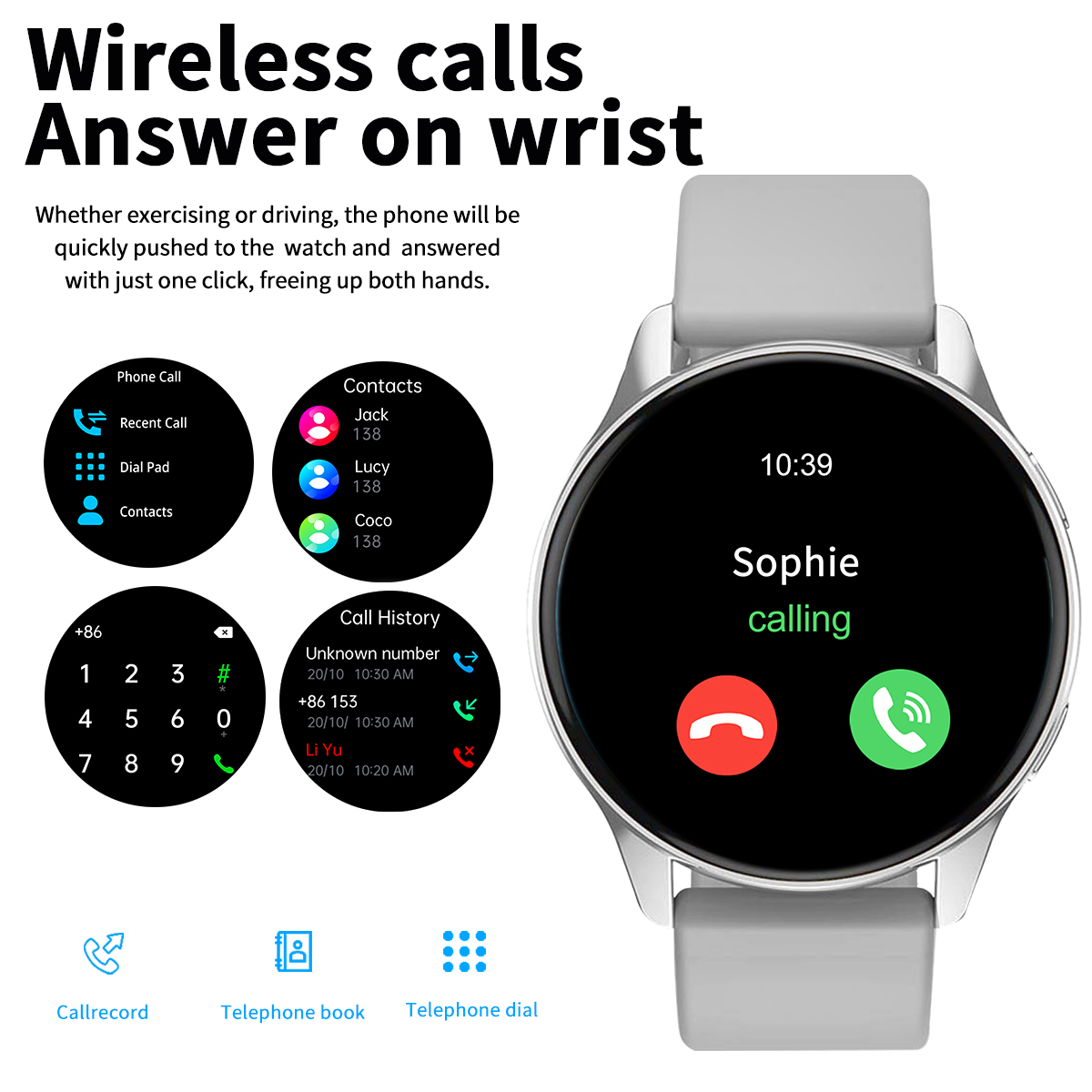 Smart Watch, Wireless Call/Dia - Smartwatch Iphone Watches For Women recension och pris