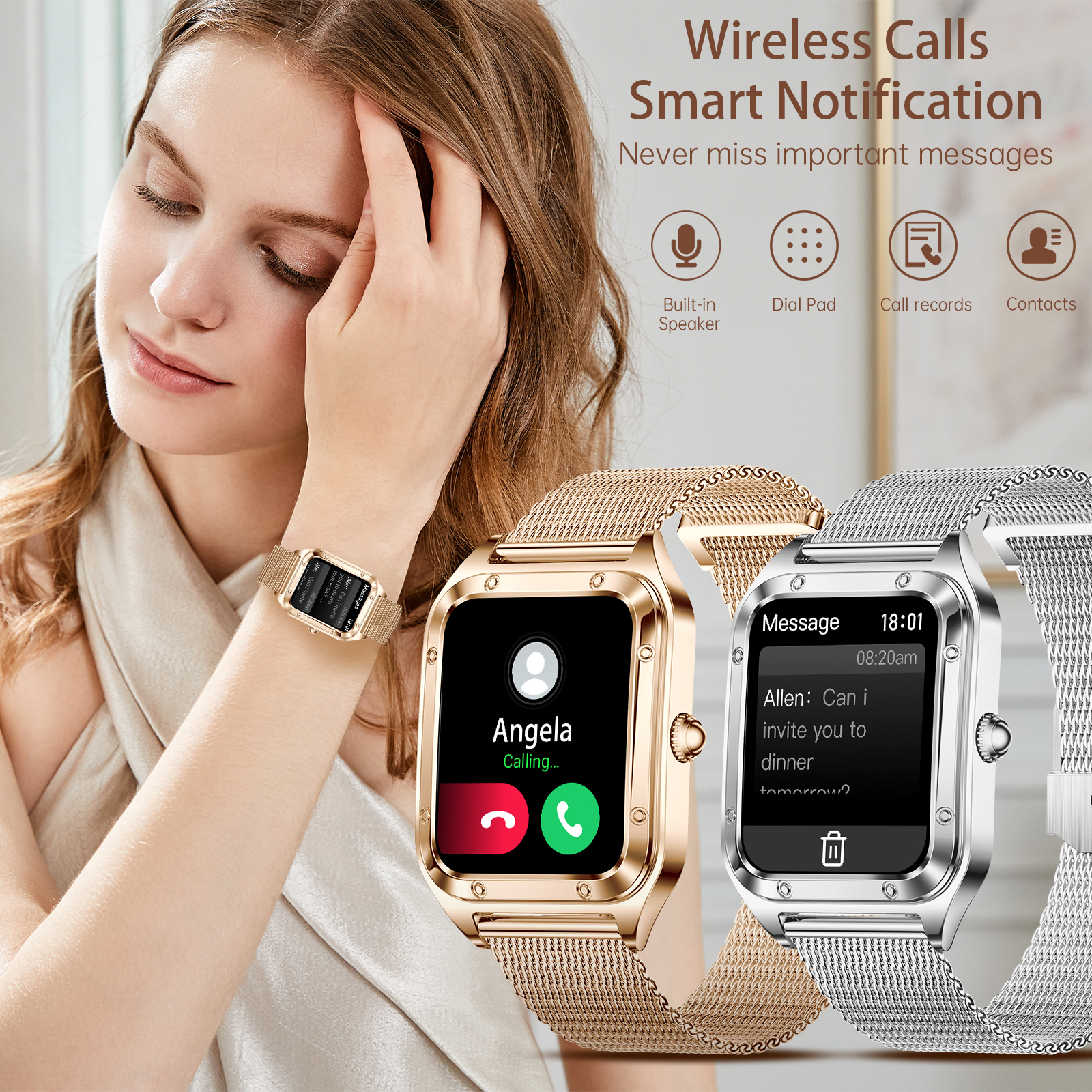 Women Smart Watch(Answer/Make  - Smartwatch Iphone Watches For Women recension och pris