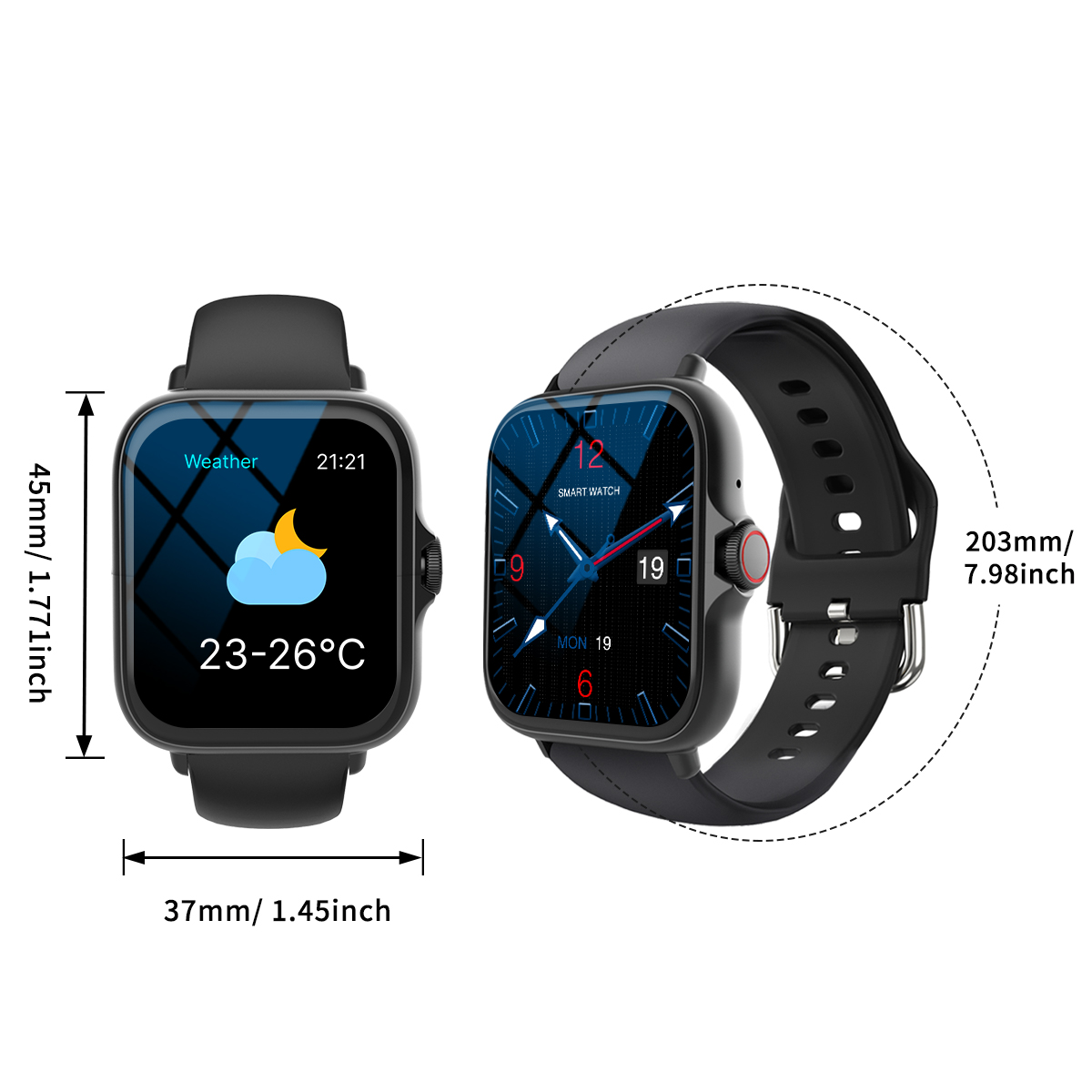 Smart watch, wireless calling  - Smartwatch Iphone Watches For Women recension och pris