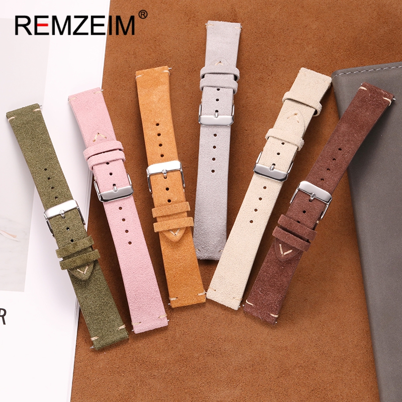 Suede Quick Release Leather Re - Smartwatch Vintage Watches For Women recension och pris