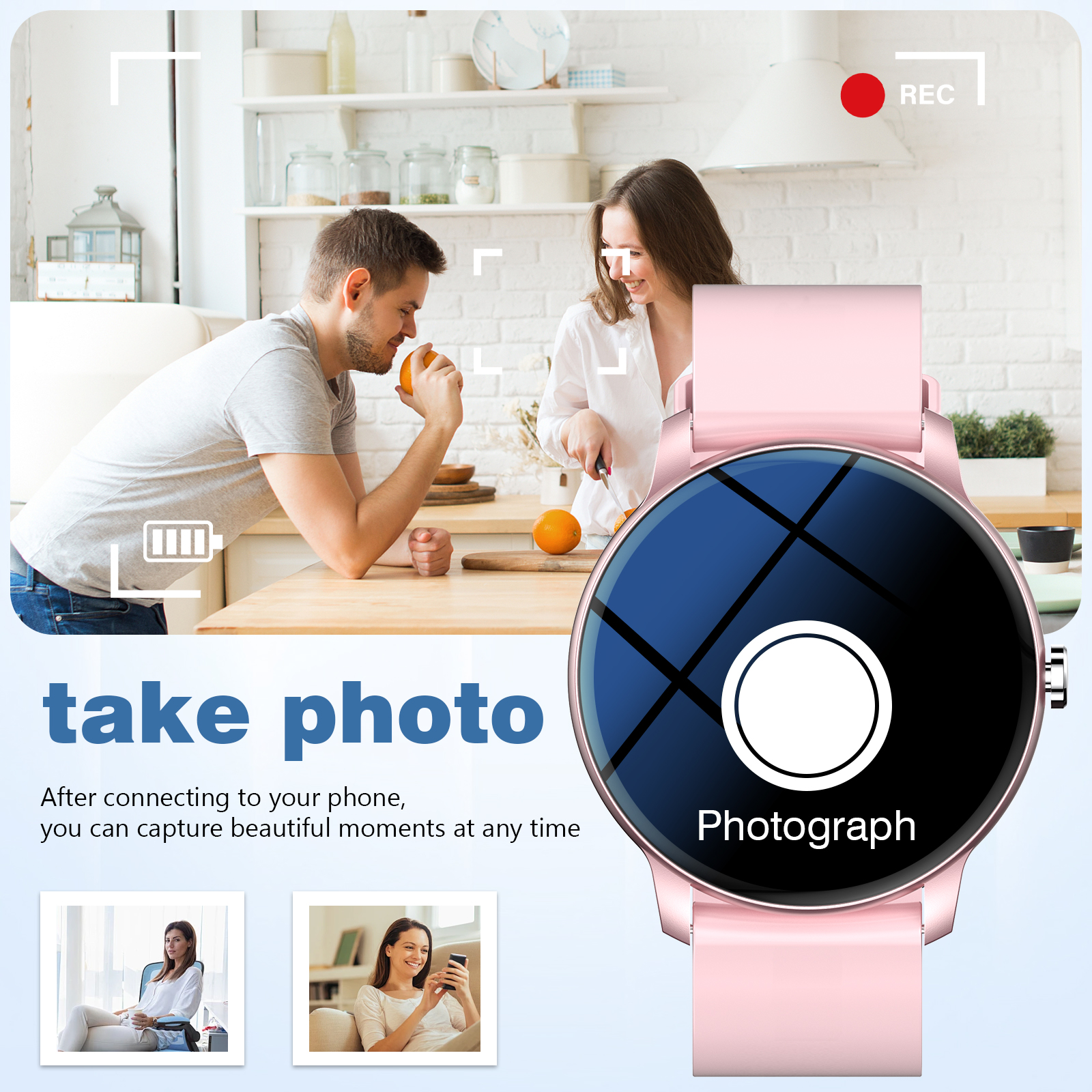 Smart Watch, Wireless Call/Dia - Smartwatch Iphone Watches For Women recension och pris