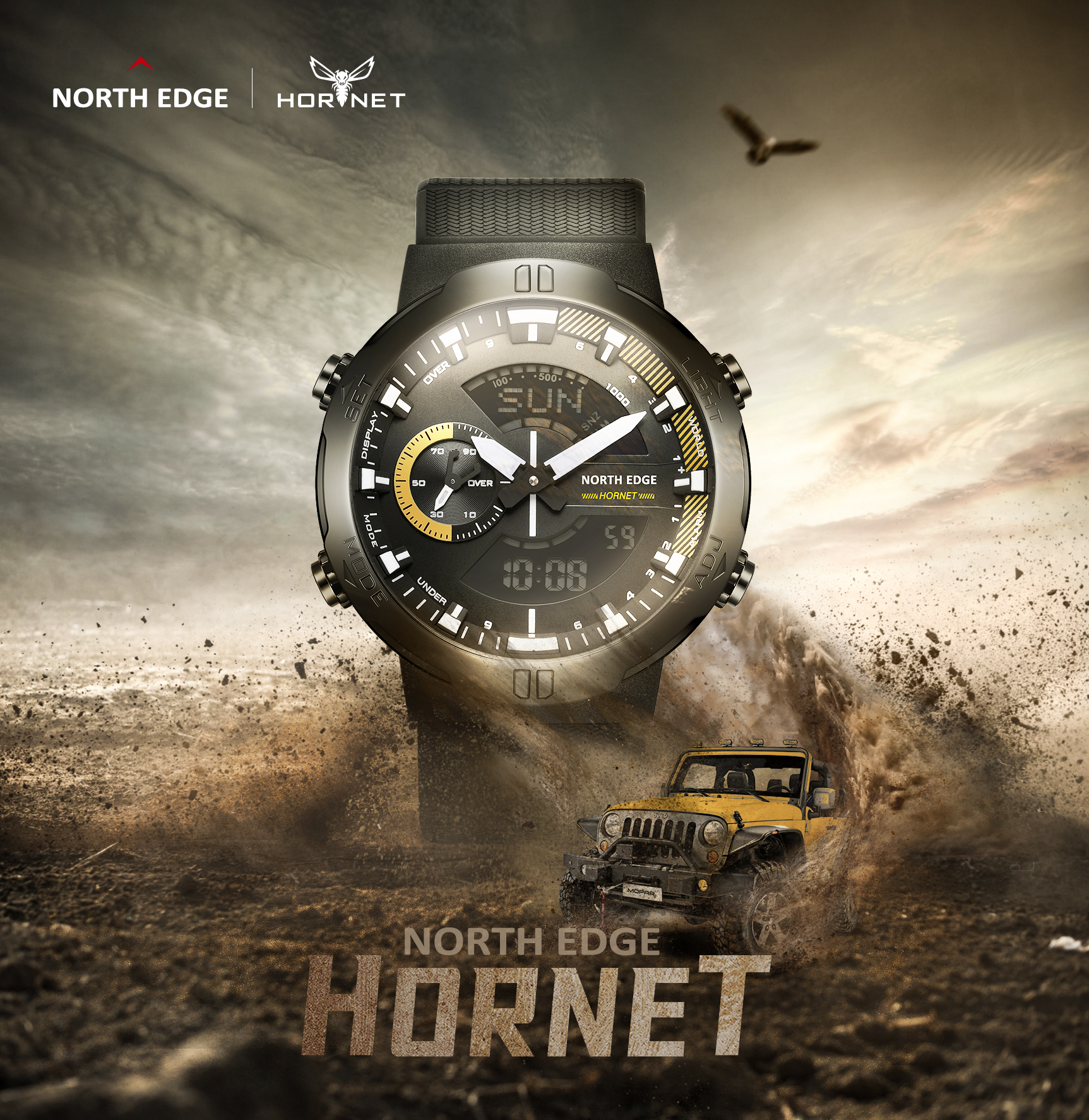 NORTH EDGE Mens Smart Watch Wo - Smartwatch Army Watches For Men recension och pris