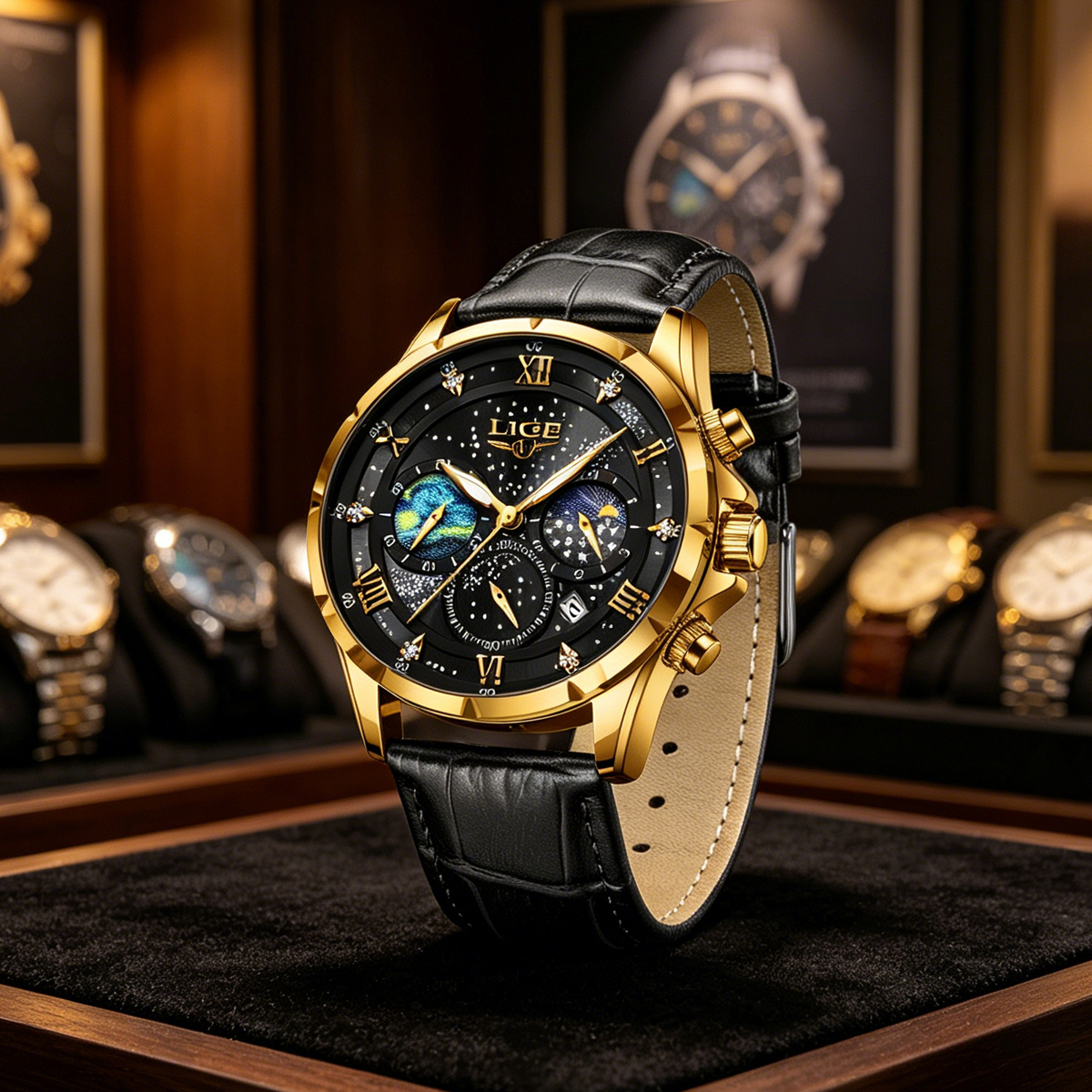 LIGE 2024 Top Luxury Brand Men - Smartwatch Army Watches For Men recension och pris