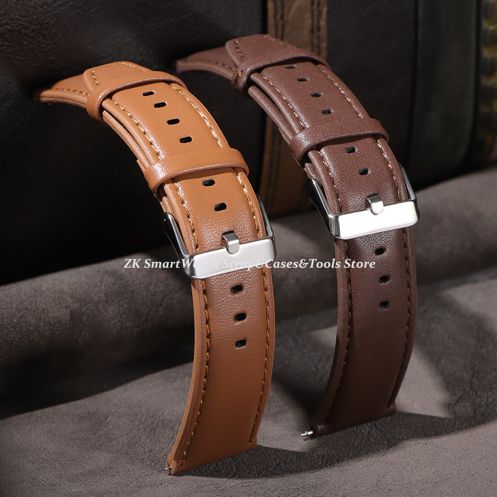 Leather Watch Band 22mm for Om - Smartwatch Vintage Watches For Women recension och pris