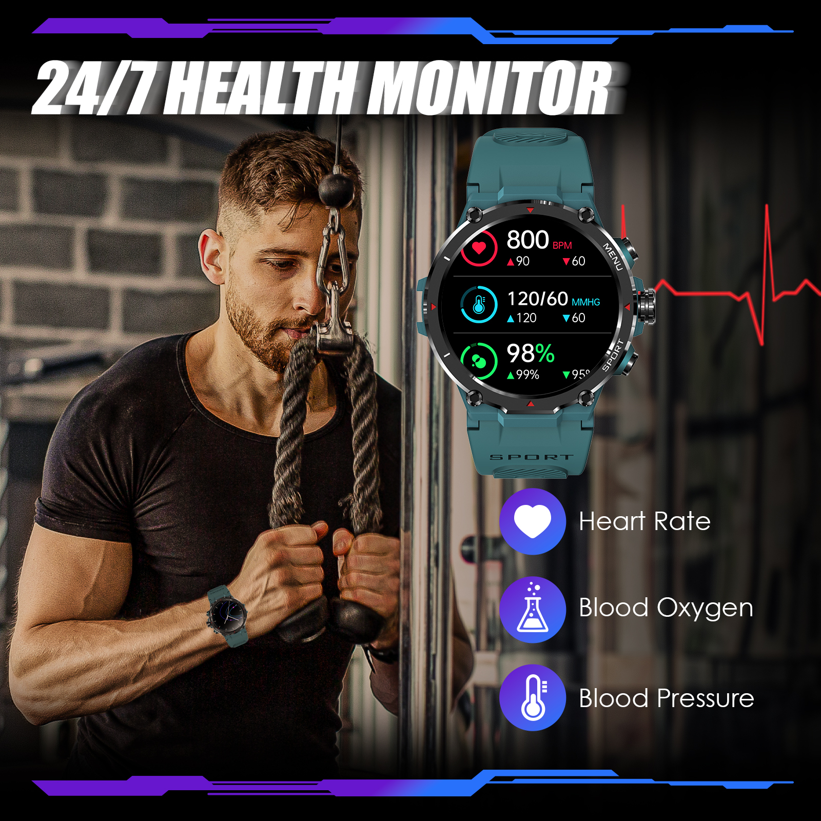 EIGIIS Military Smart Watch fo - Smartwatch Watches For Men recension och pris