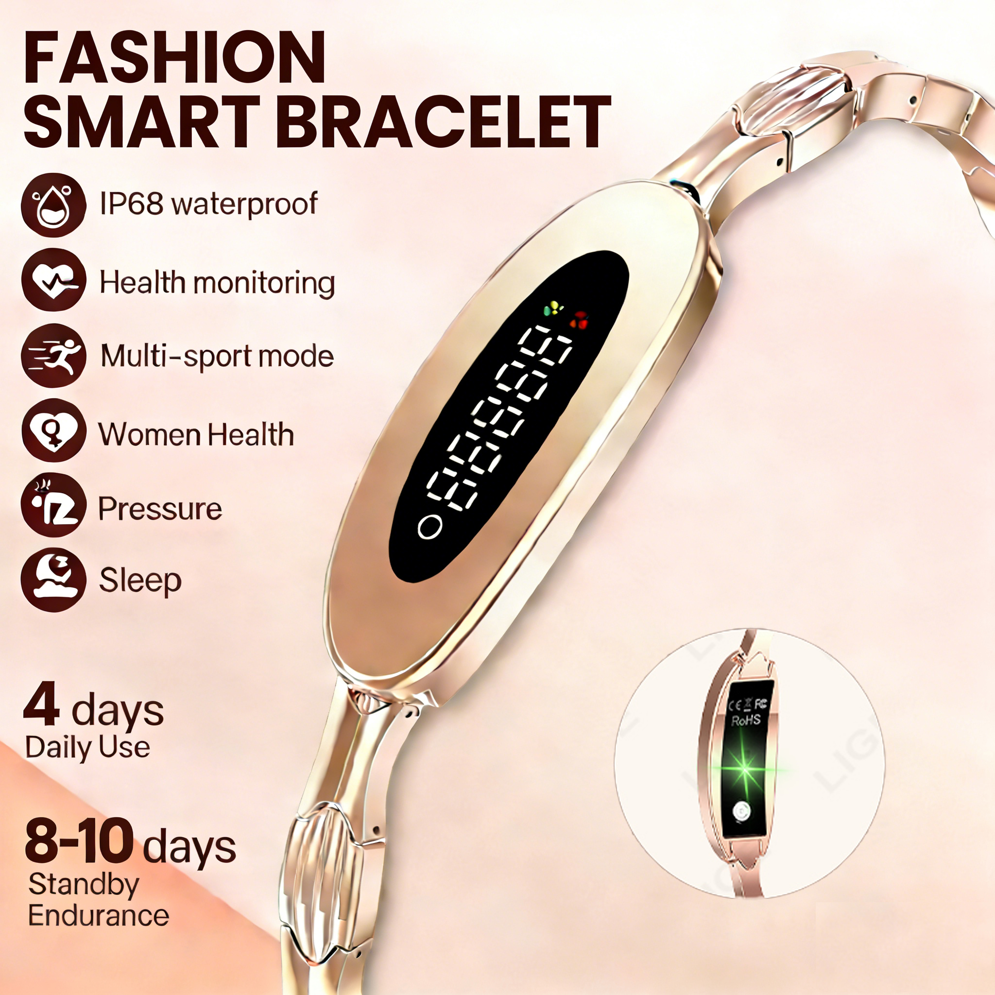 LIGE Health Smart Bracelet for - Couple Watches Smartwatch recension och pris