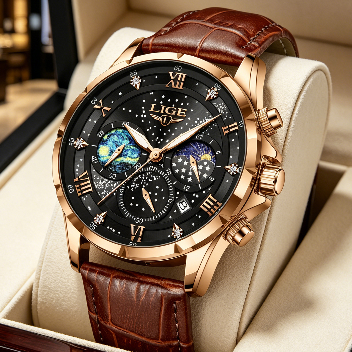 LIGE 2024 Top Luxury Brand Men - Smartwatch Army Watches For Men recension och pris