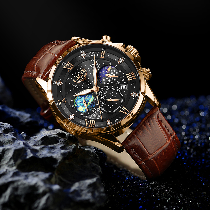 LIGE 2024 Top Luxury Brand Men - Smartwatch Army Watches For Men recension och pris