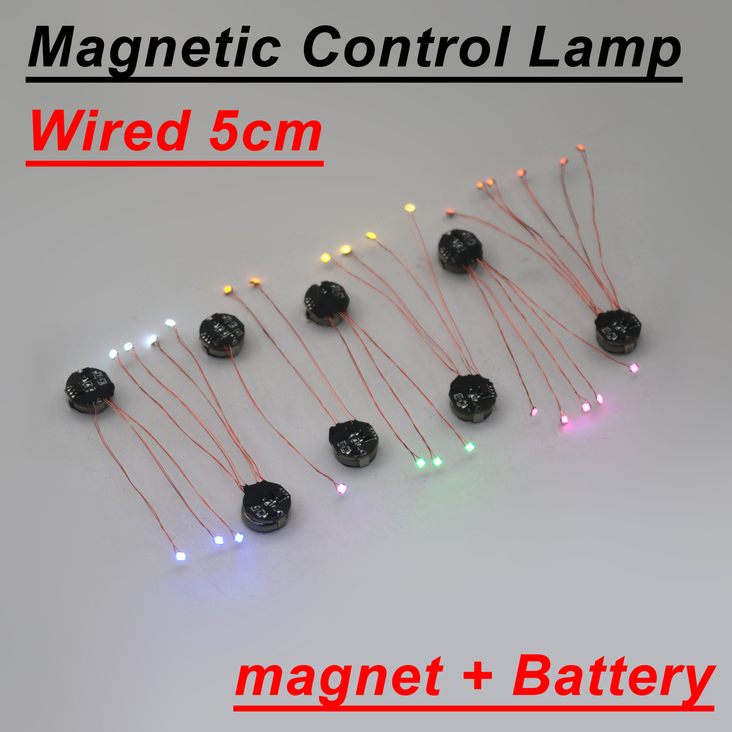Wired 5cm Magnetic Control Lam - Tritium Gas Tube recension och pris