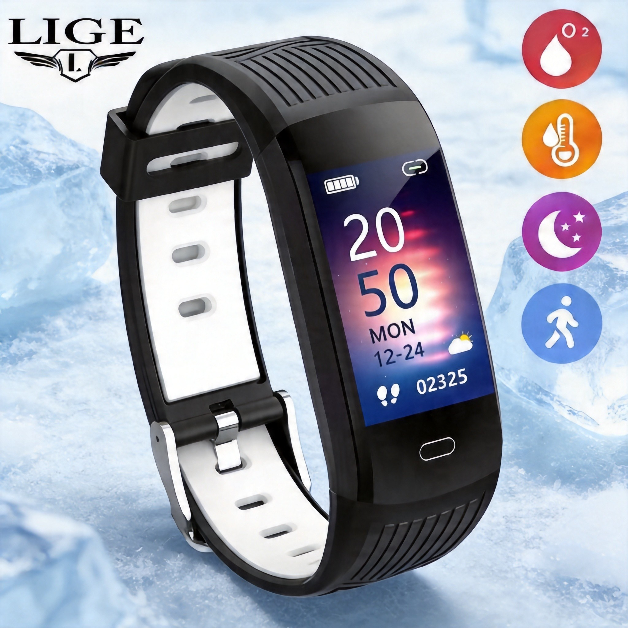 LIGE Fitness Men Woman Band 20 - Couple Watches Smartwatch recension och pris