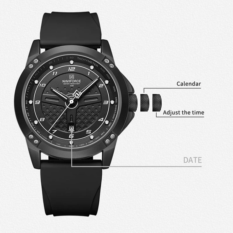 NAVIFORCE 8031 Men Wristwatch  - Smartwatch Army Watches For Men recension och pris