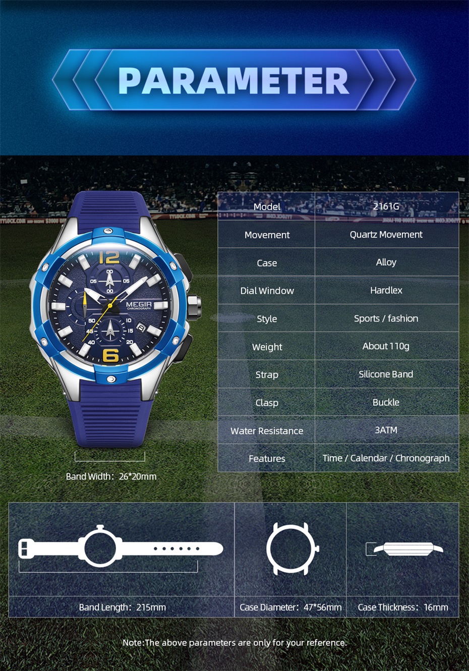 MEIGR Men's Sports Chronograph - Smartwatch Army Watches For Men recension och pris