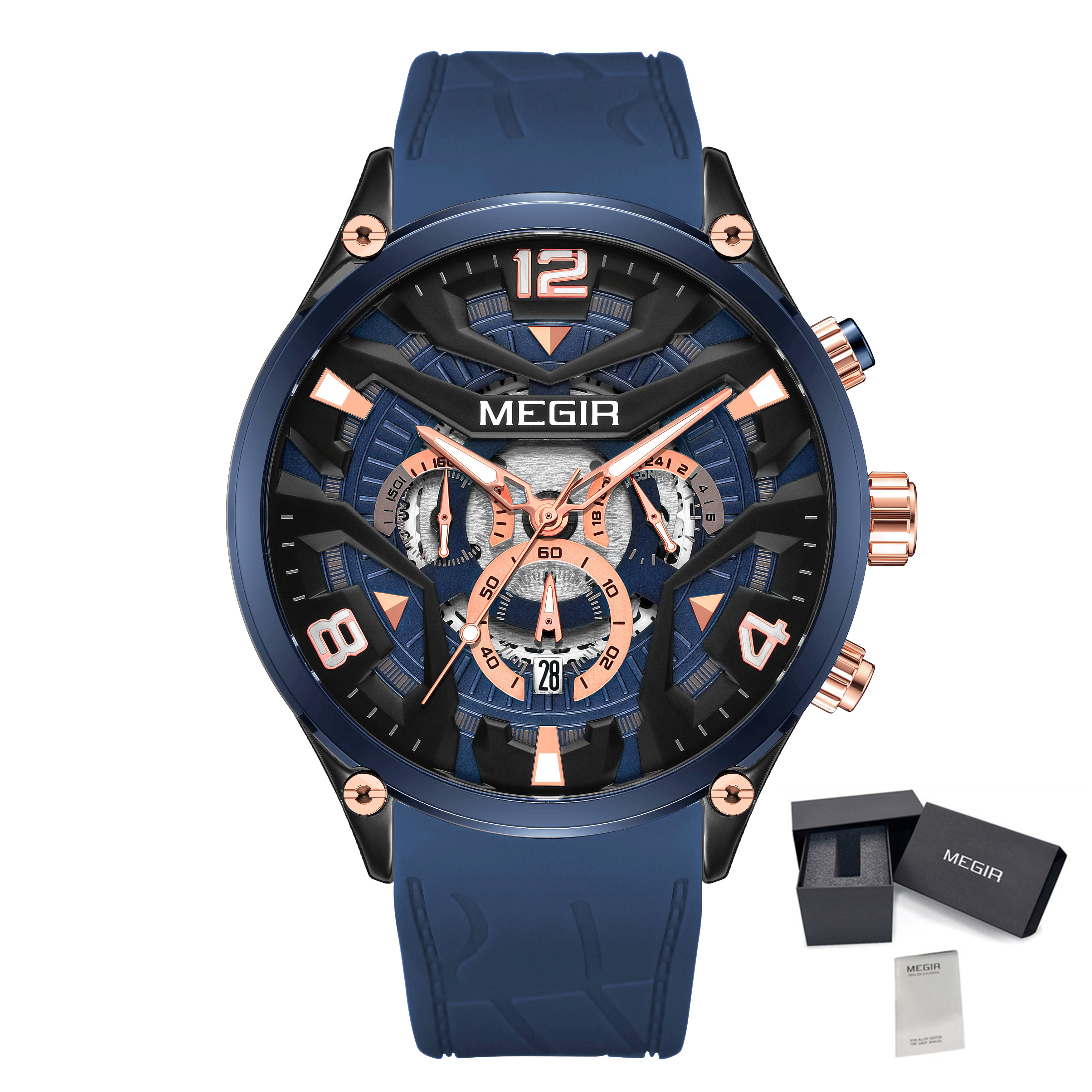 MEGIR Men's Sports Chronograph - Smartwatch Army Watches For Men recension och pris