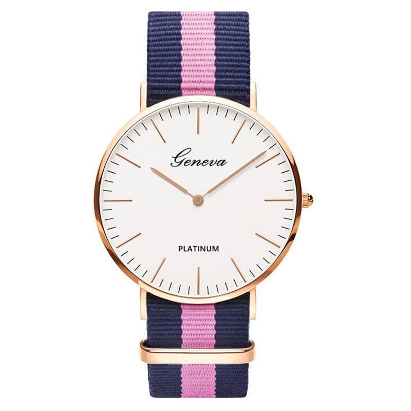 Classic Fashion Stripe Nylon B - Smartwatch Ladies Watches Branded recension och pris