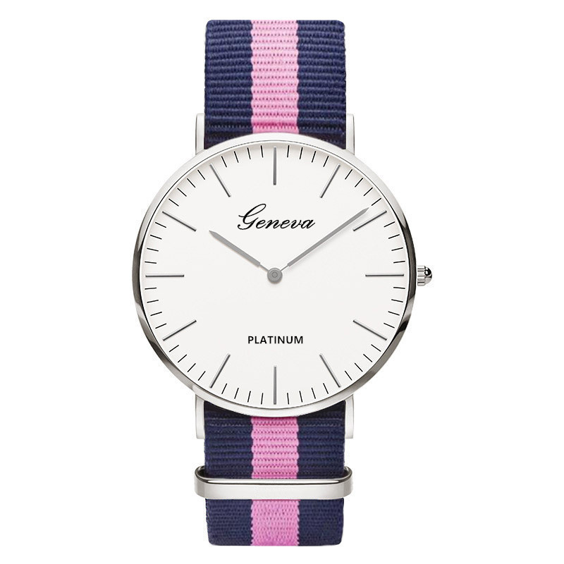 Classic Fashion Stripe Nylon B - Smartwatch Ladies Watches Branded recension och pris