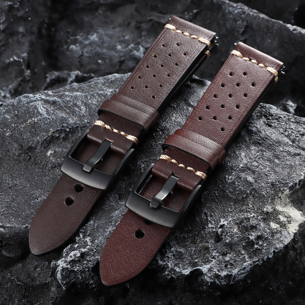Vintage Cowhide Watch Strap 20 - Smartwatch Vintage Watches For Women recension och pris
