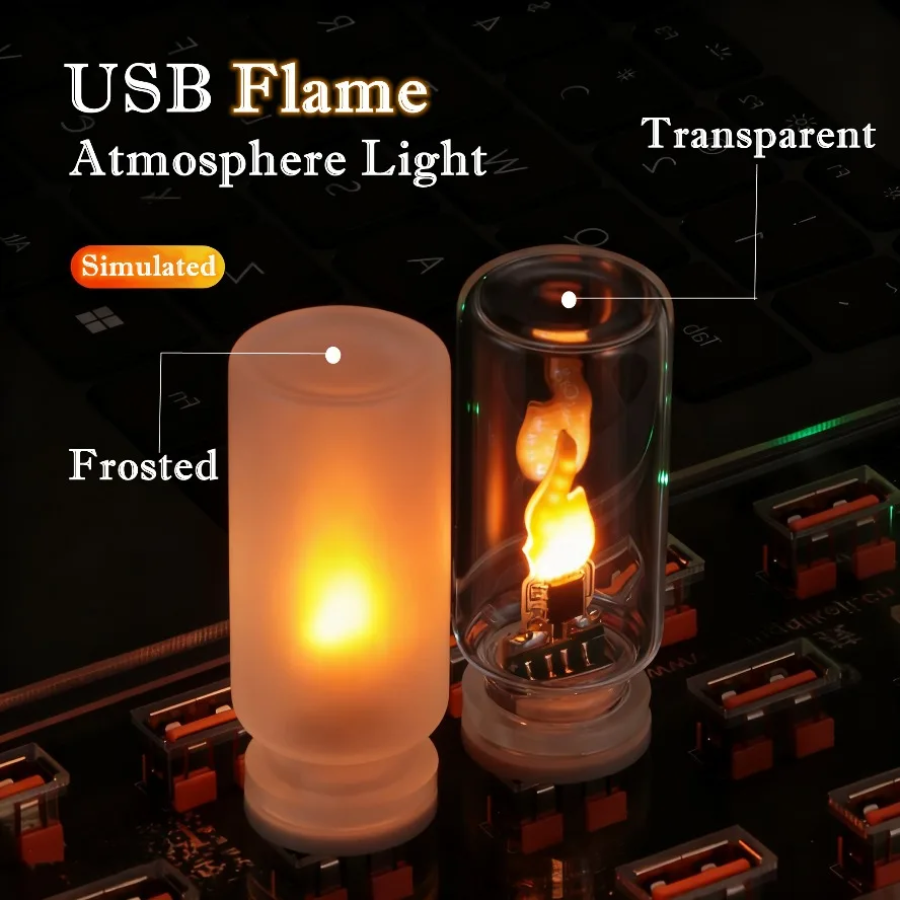 USB Flame Flickering LED Frost - Tritium Gas Tube recension och pris