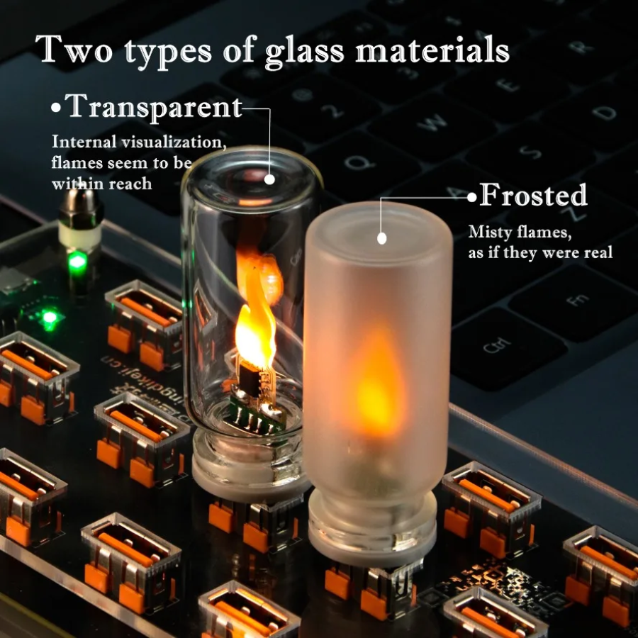 USB Flame Flickering LED Frost - Tritium Gas Tube recension och pris
