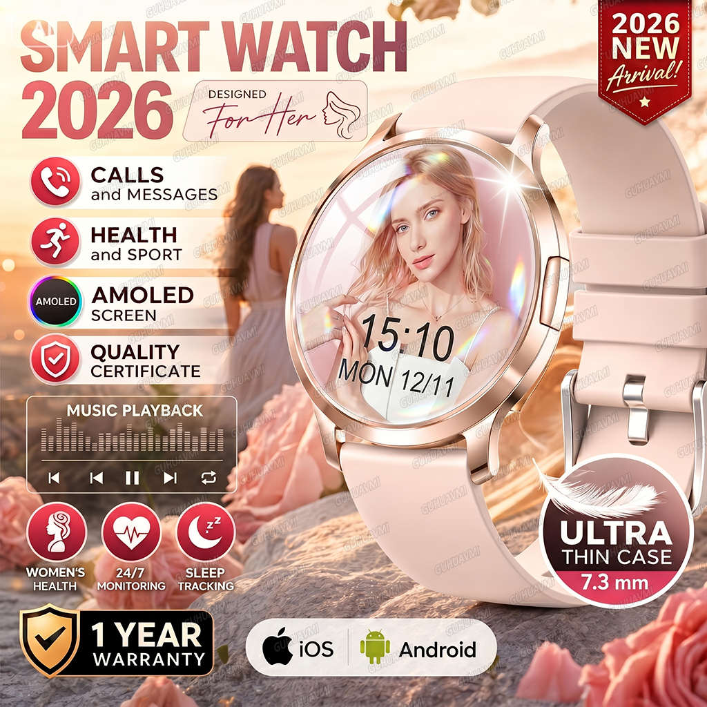 2026 New Ultra-thin Smart Watc - Smartwatch Health Watches For Women recension och pris