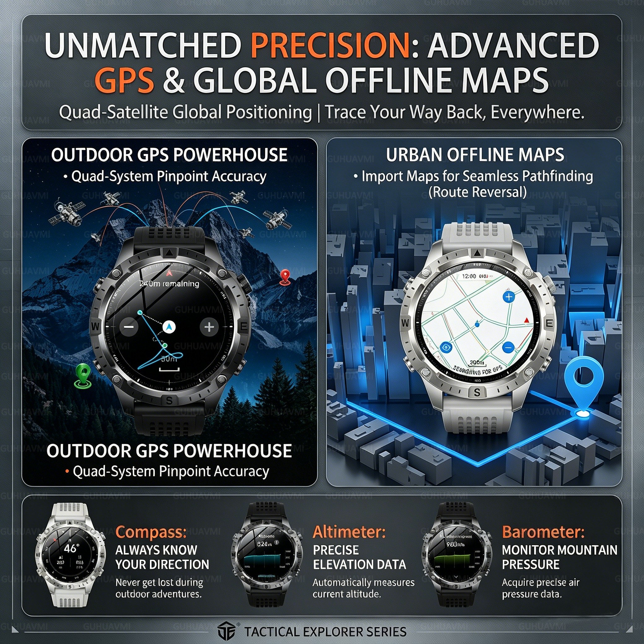New Men Army grade Built-in GP - Smartwatch Army Watches For Men recension och pris