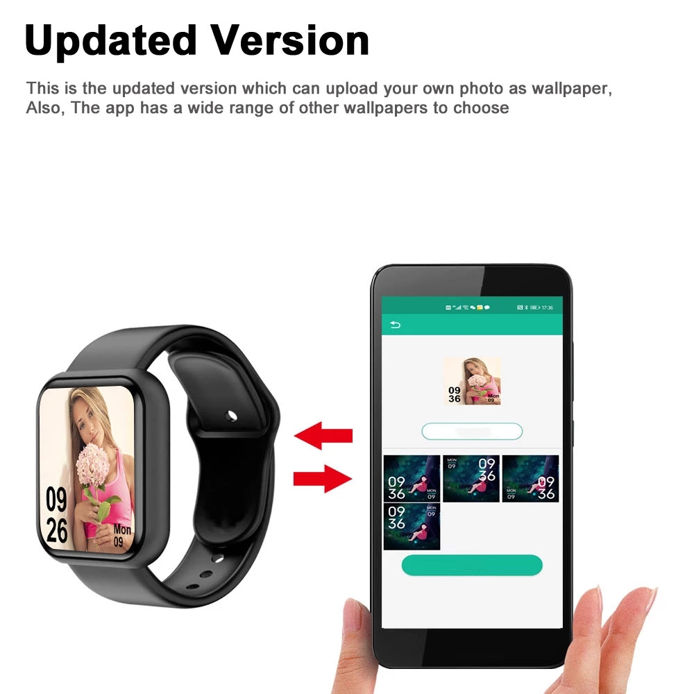 Men Watch Electronic Fitness B - Watch Smart Y68 recension och pris