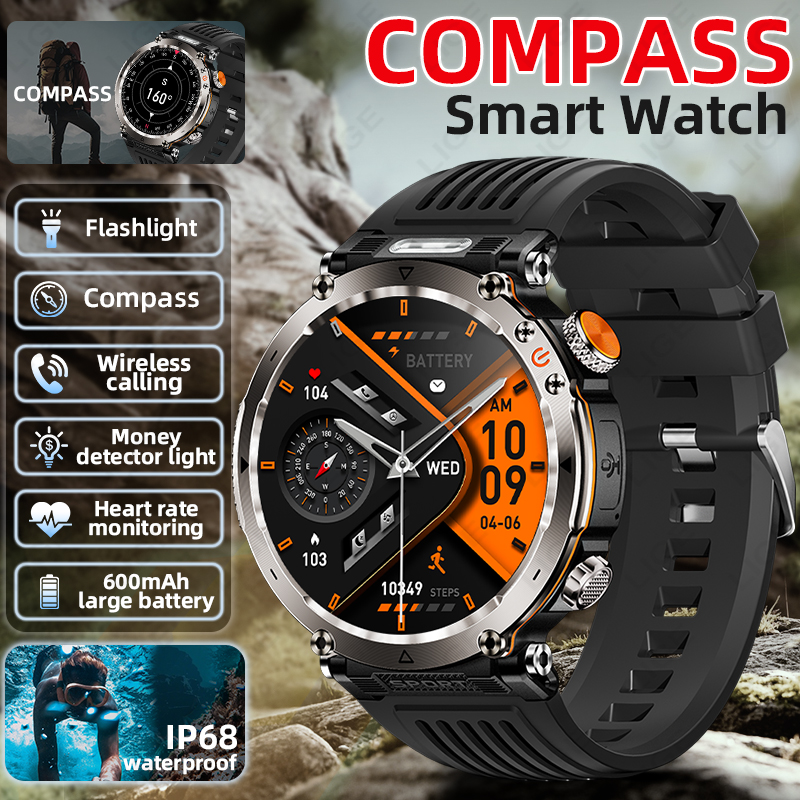 New Military Outdoor Smartwatc - Smartwatch Watches For Men recension och pris