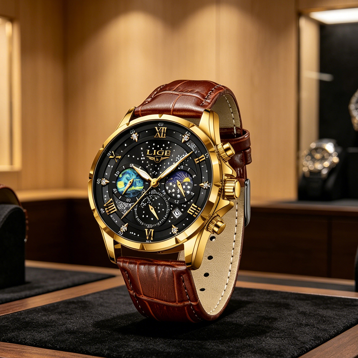 LIGE 2024 Top Luxury Brand Men - Smartwatch Army Watches For Men recension och pris