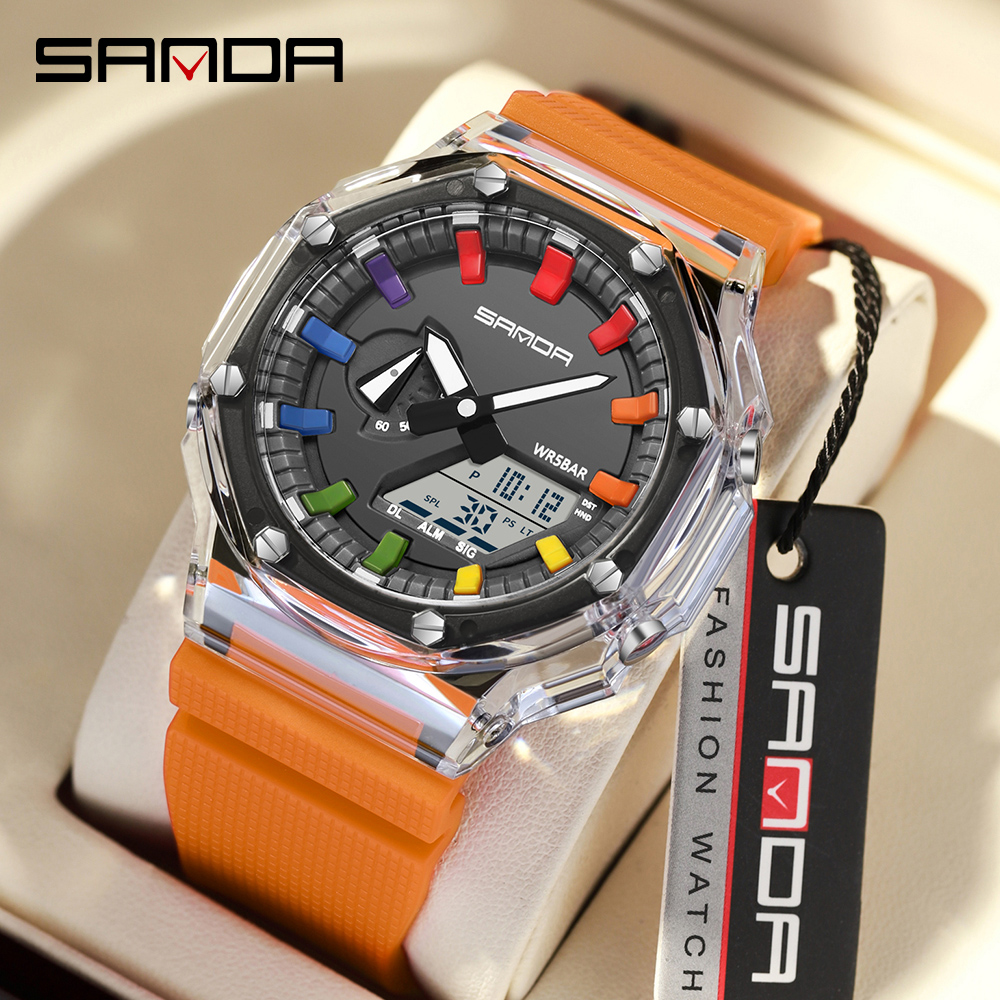 SANDA 3341Digital LED Watch Me - Smartwatch Army Watches For Men recension och pris