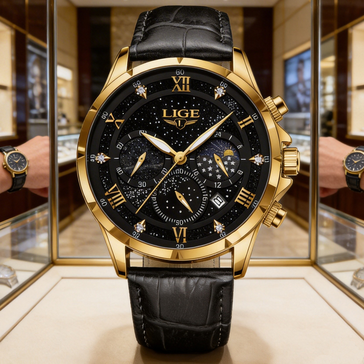LIGE 2025 Top Luxury Brand Men - Smartwatch Army Watches For Men recension och pris