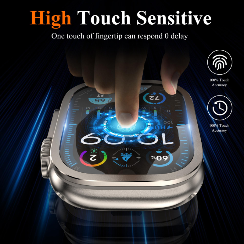 2pcs Tempered Glass for Apple  - Smartwatch Watches For Men recension och pris