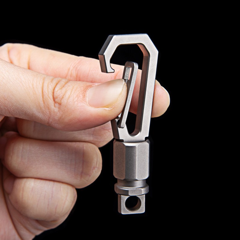 1pc Titanium Alloy Keychain ED - Tritium Gas Tube recension och pris