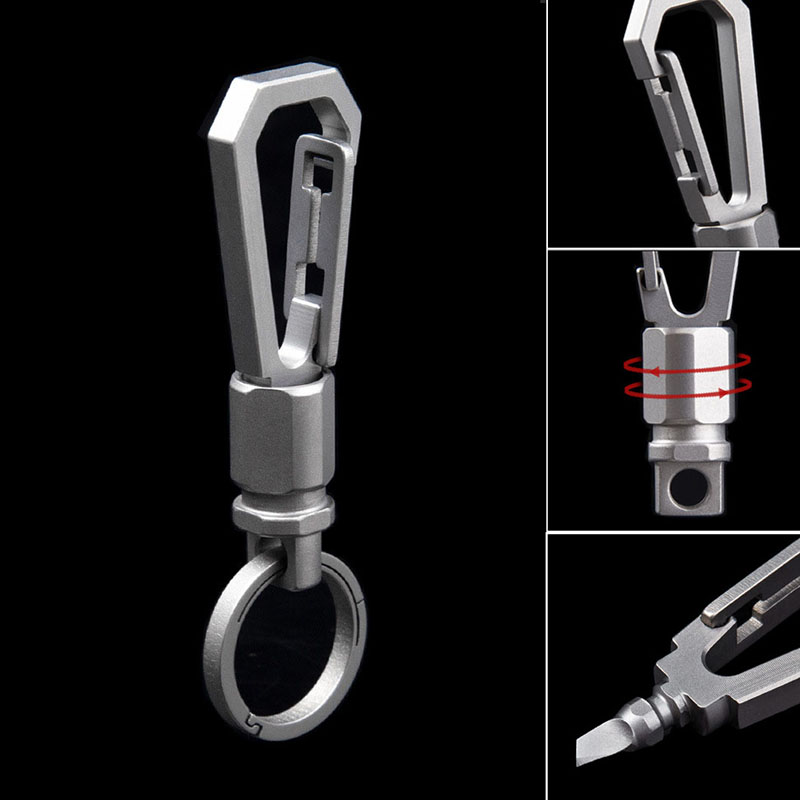 1pc Titanium Alloy Keychain ED - Tritium Gas Tube recension och pris