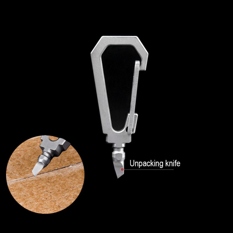 1pc Titanium Alloy Keychain ED - Tritium Gas Tube recension och pris