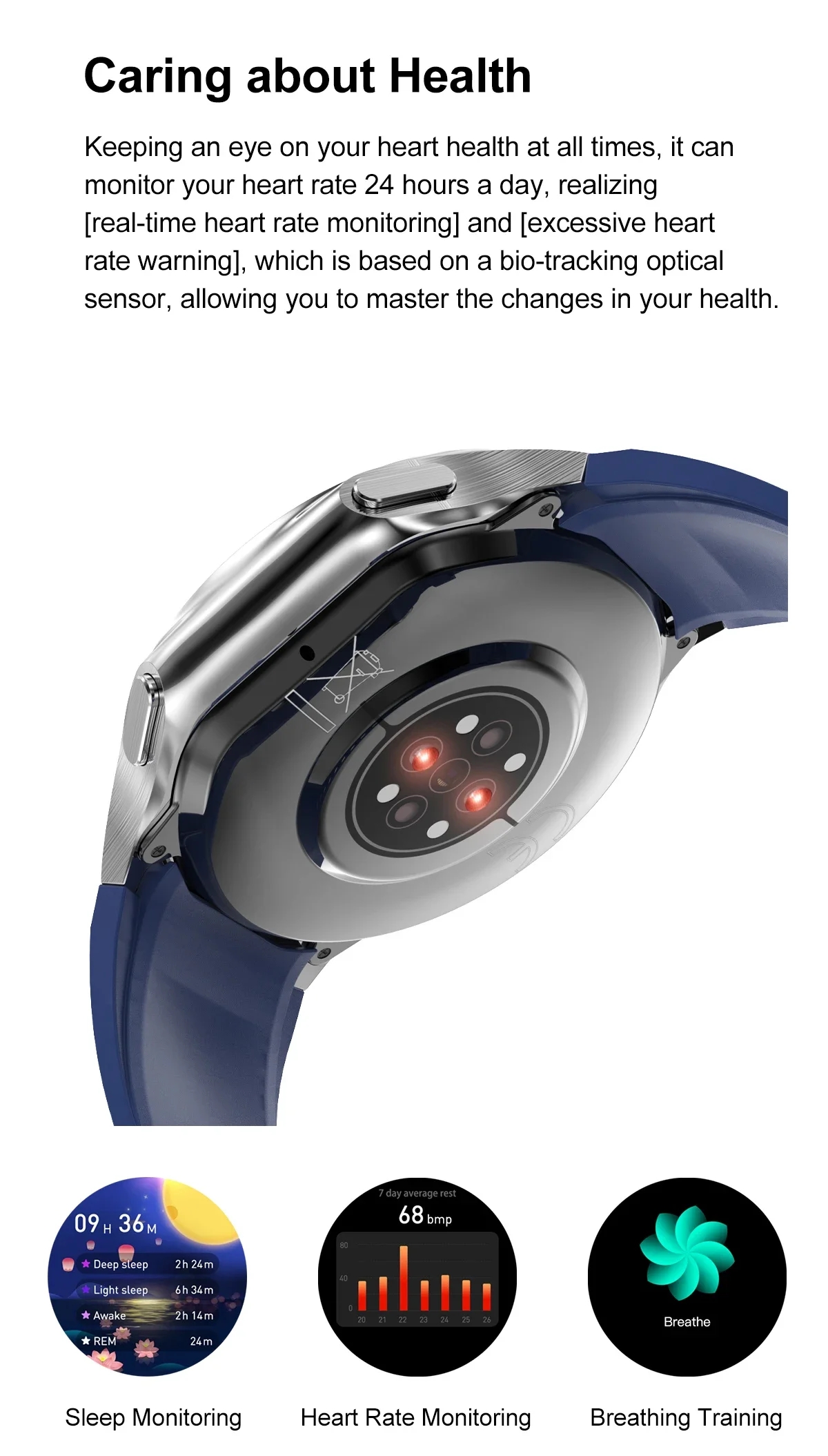 1.43 inch Big Screen Men Women - Smartwatch Iphone Watches For Women recension och pris